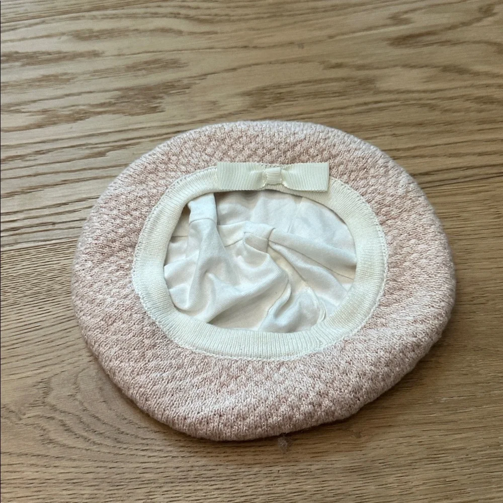 Janie and jack Chic Pink Beret 2/3T
